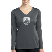   - LST353LS Ladies Long Sleeve V Neck PosiCharge™ Competitor™ Tee